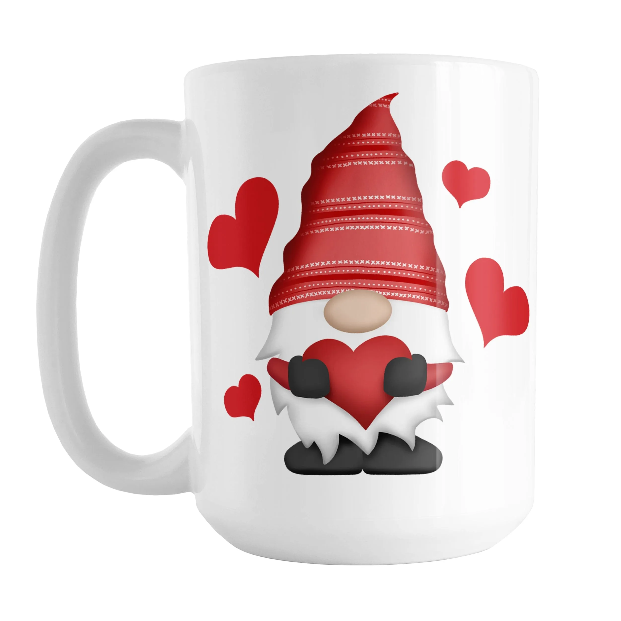 Red Heart Gnome Mug