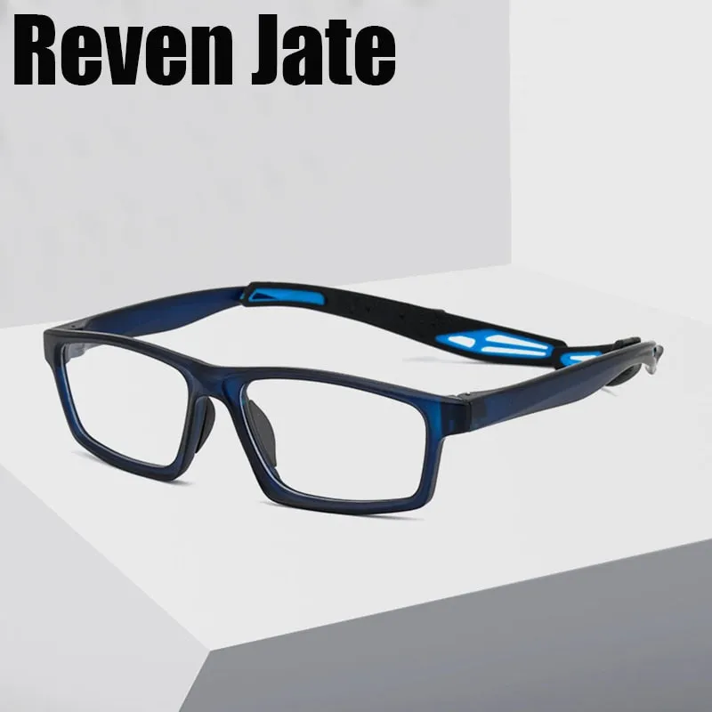 Reven Jate Unisex Full Rim Square Tr 90 Sport Eyeglasses 1219