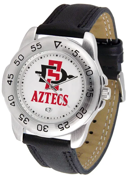 San Diego State Sport Leather Men’s Watch