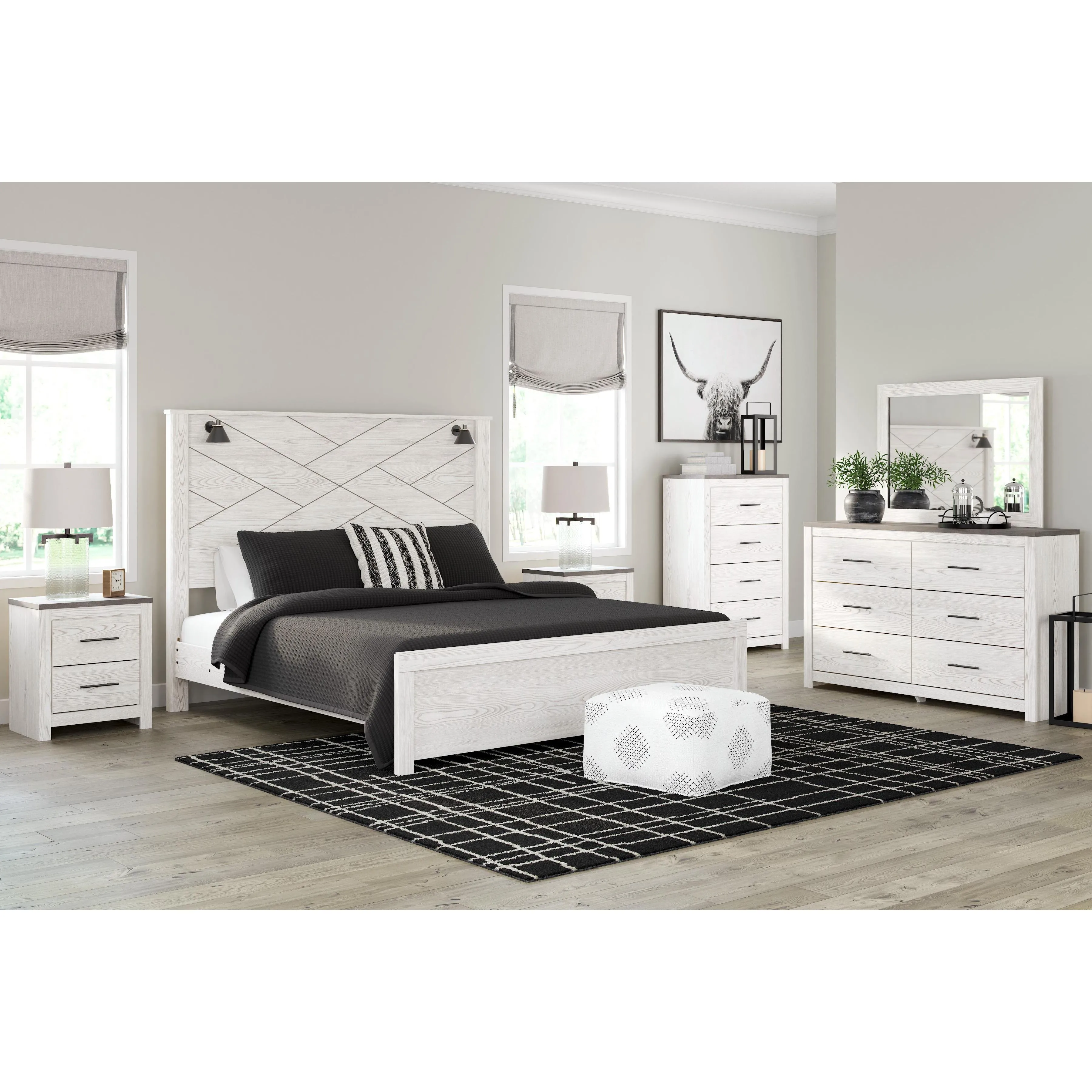 Signature Design by Ashley Gerridan B1190B16 7 pc King Panel Bedroom Set