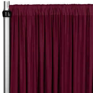 Spandex 4-way Stretch Backdrop Drape Curtain 18ft H x 60" W - Burgundy