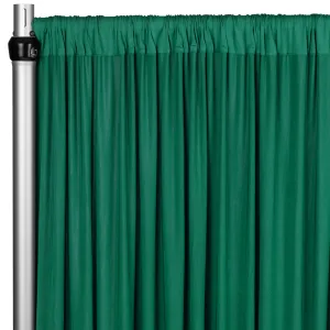 Spandex 4-way Stretch Backdrop Drape Curtain 18ft H x 60" W - Emerald Green