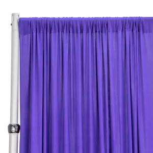 Spandex 4-way Stretch Backdrop Drape Curtain 18ft H x 60" W - Purple