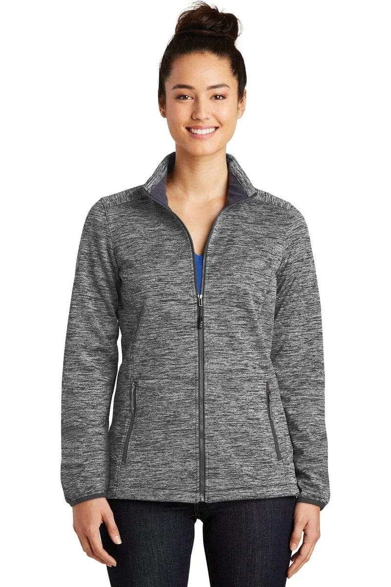 Sport-Tek LST30: Ladies PosiCharge Electric Heather Soft Shell Jacket