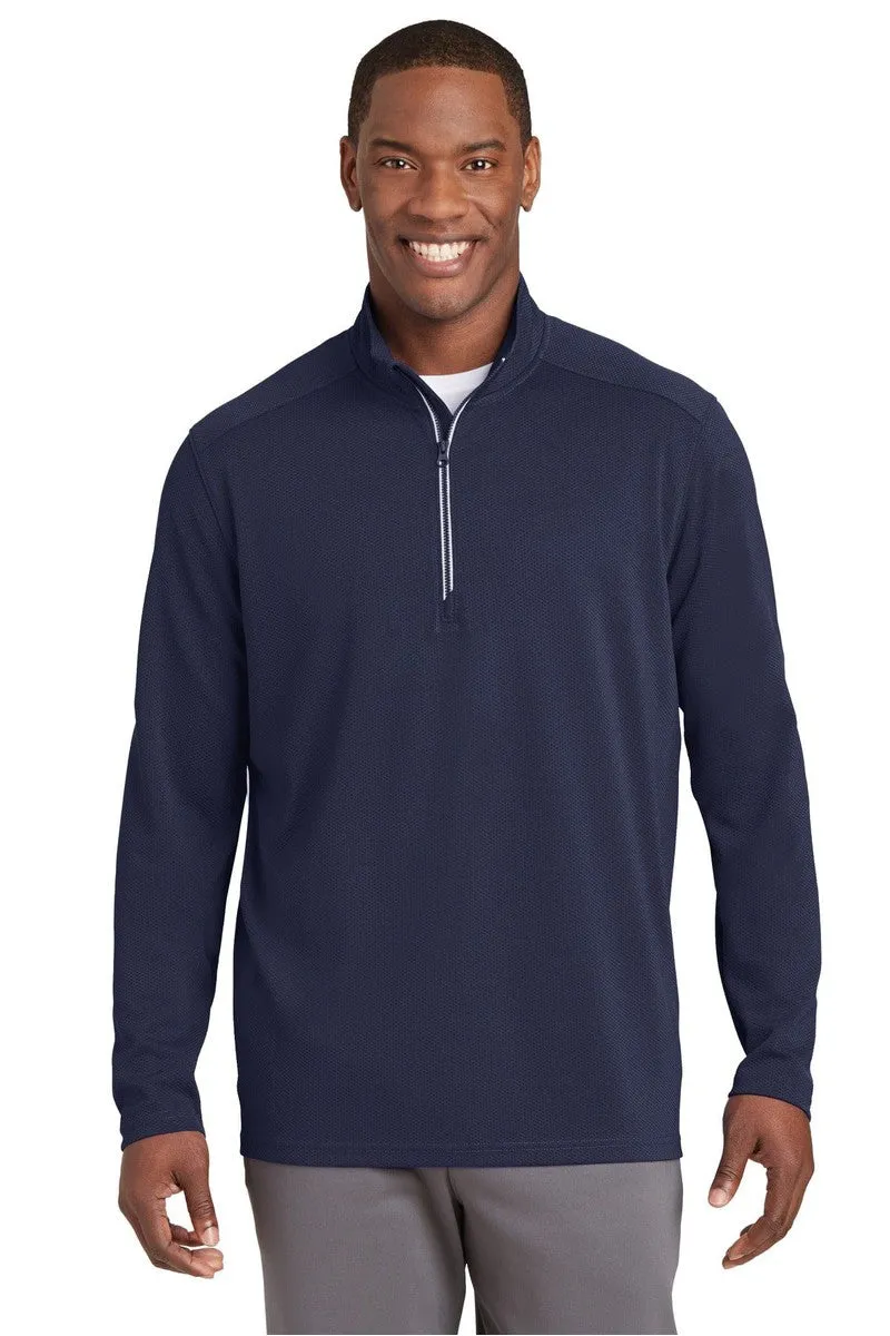 Sport-Tek ST860: Sport-Wick Textured 1/4-Zip Pullover