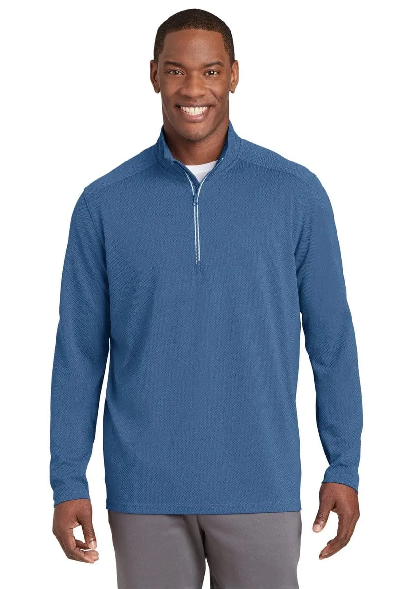 Sport-Tek ST860: Sport-Wick Textured 1/4-Zip Pullover