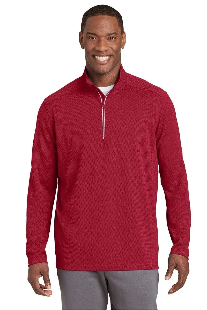 Sport-Tek ST860: Sport-Wick Textured 1/4-Zip Pullover