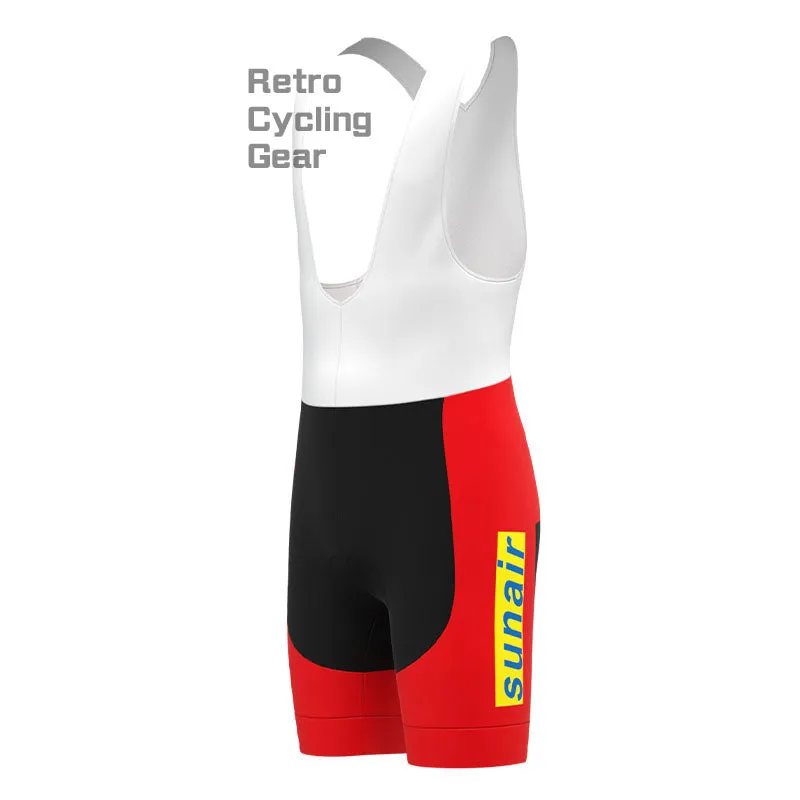 sunair Red-Yellow Retro Long Sleeve Cycling Kit