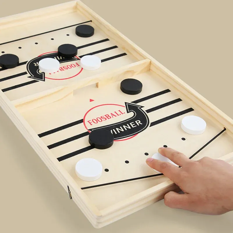 Table Hockey Paced Sling Board Game Fast Winner Party Desktop Battle Chess Adult Parent-child Interactive Child Family