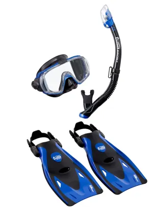 Tusa Tri-Ex Adult Mask/Snorkel/Fin Pack