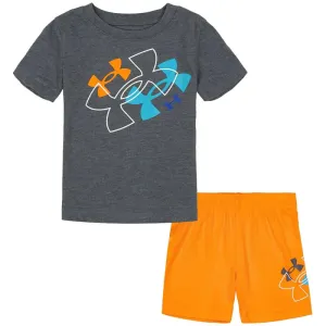 UA Baby Floating Logo-2pc Set- Pitch Gray